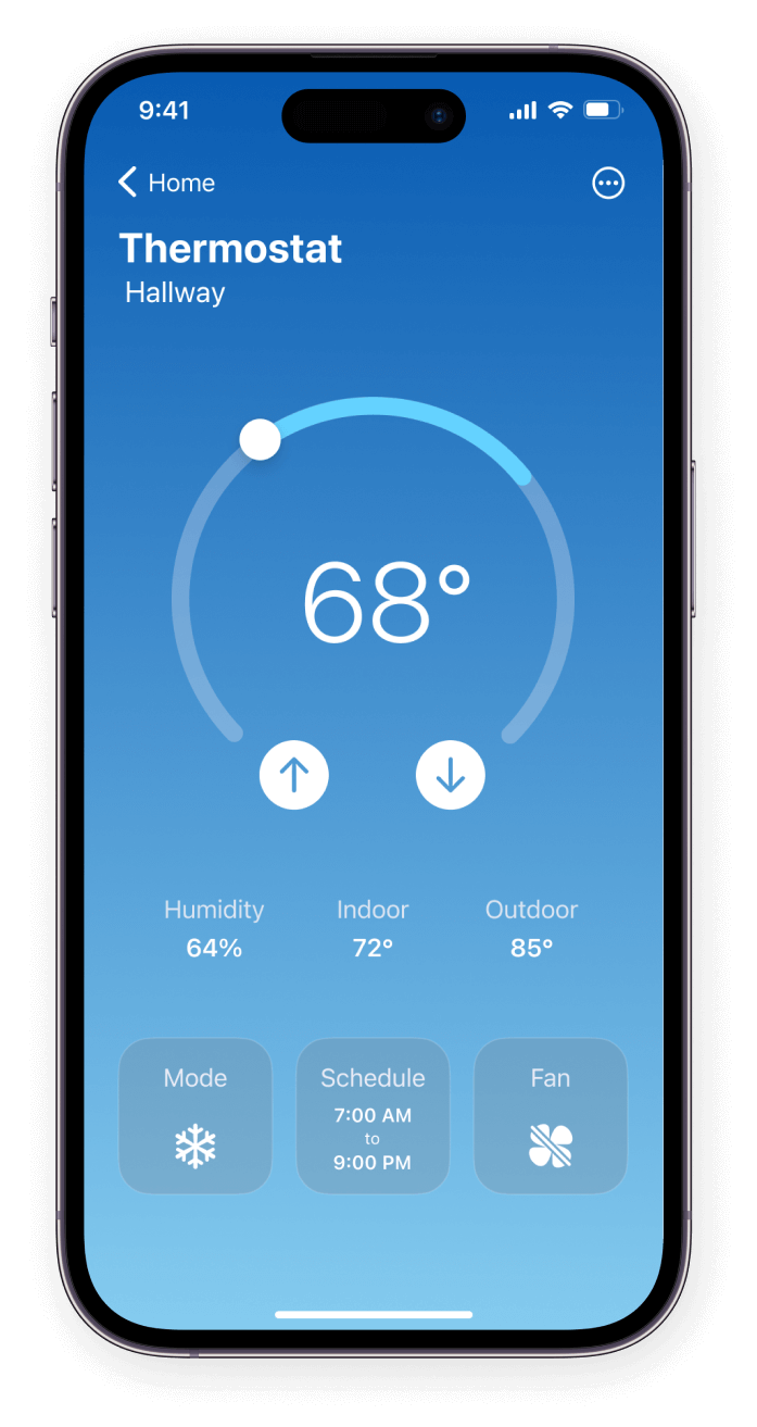 iOS thermostat