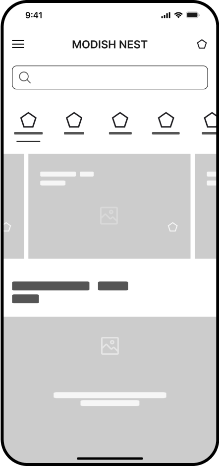 user testing wireframe two